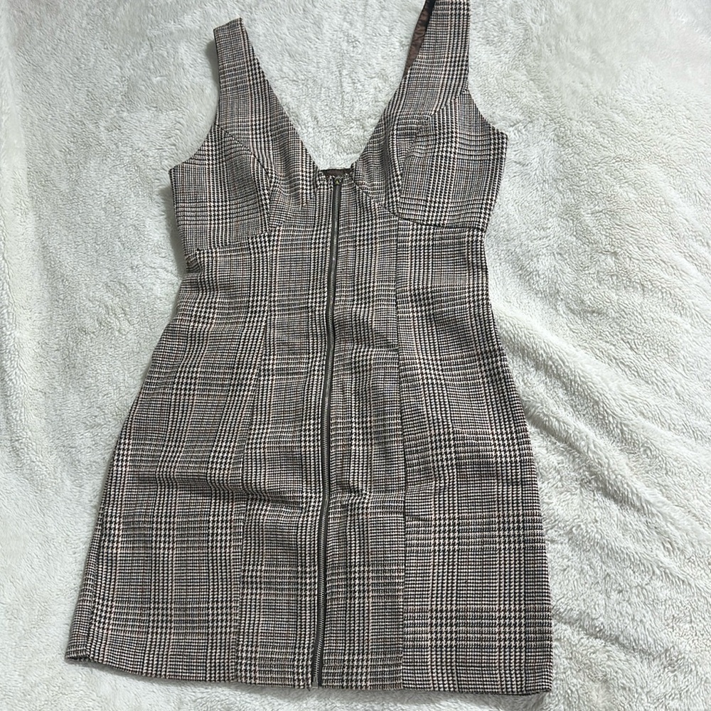 Plaid jumper dress